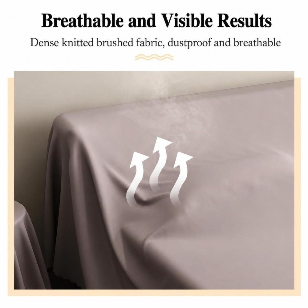 Grey Dust Proof Sheet Breathable Fabric Furniture Protector Anti‑Dust Cloth  Outdoor Garden