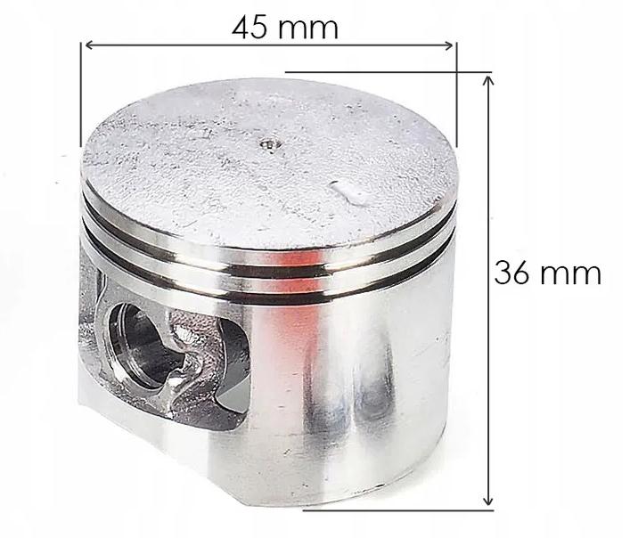 Cylinder Piston For Chinese Saw 45 Mm Nac Cs Tt Steel 45Cc 58Cc 5200 Harder