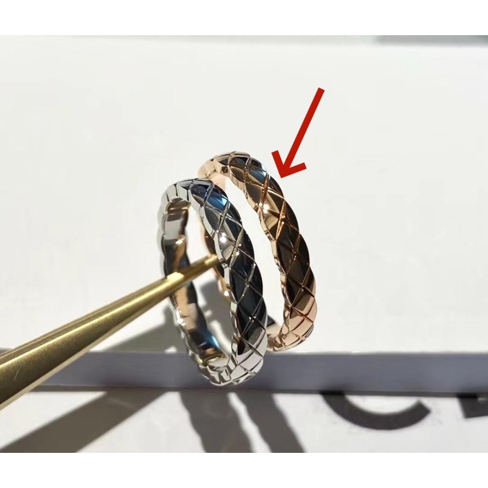 Bague Losange Haute Version en Argent Sterling 925 Plaqué Or 18K Petite Bague Parfumée Lisse Diamants Entiers Bague Seiko