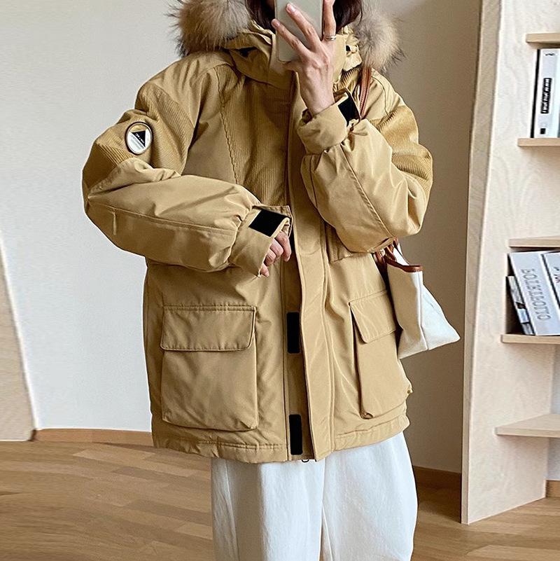 

Pie Overcome Tooling Down Jacket Women s 2025 Winter New Thickened Fashion Outdoor Men s and Women s Same White Duck Down Jacket S