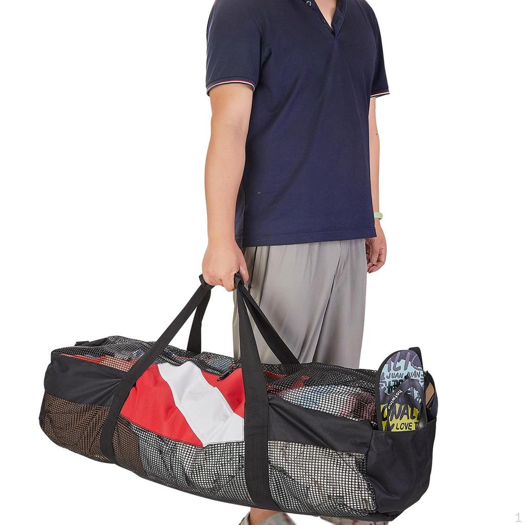 Lightweight Mesh Duffle Bag for Water Activities and Sports Gear Storage
