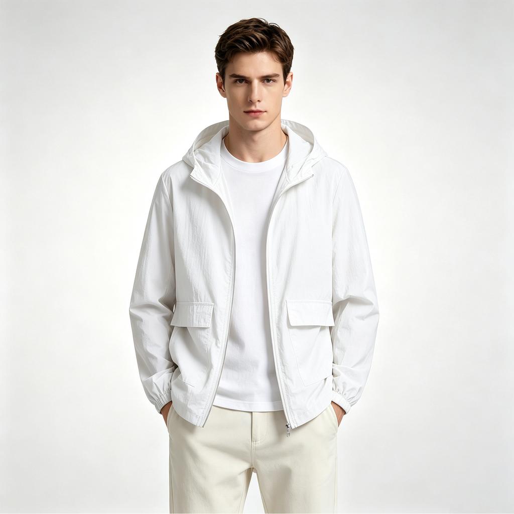 Men's Lightweight Breathable Jacket with for Spring and Fall