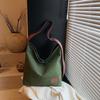 Casual large-capacity canvas bag women's new spring and summer shoulder messenger bag college student tote bag