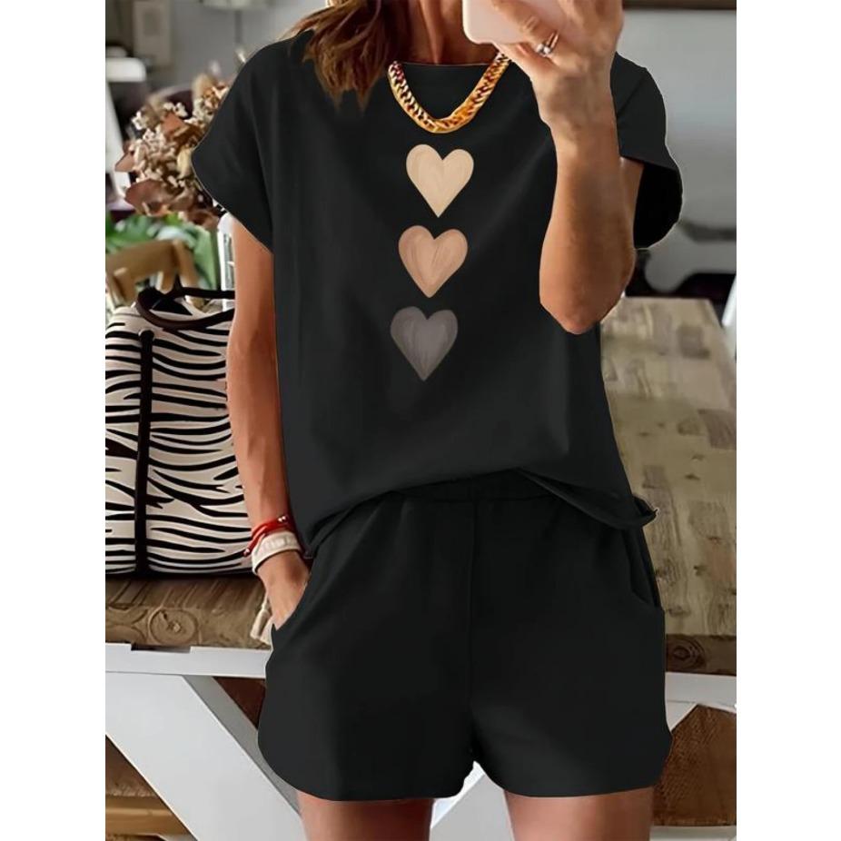 Women's Floral & Butterfly Print Casual T-Shirt - Short Sleeve Round Neck Breathable for All-Season Wear, Ladies T Shirts