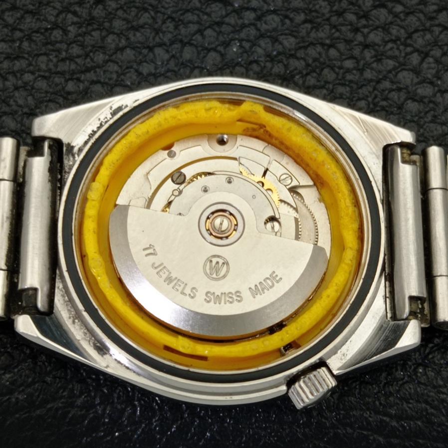 USED WEST END WATCH CO AUTOMATIC 2688 SWISS BOY WHITE DIAL WATCH A427749-2 R1054-a427749