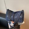 Women's Messenger Bag Large Capacity Messenger Bag Vintage Denim Bag