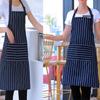 Pufo Simple Kitchen Apron, Cooking Apron, Universal Size, Navy Blue