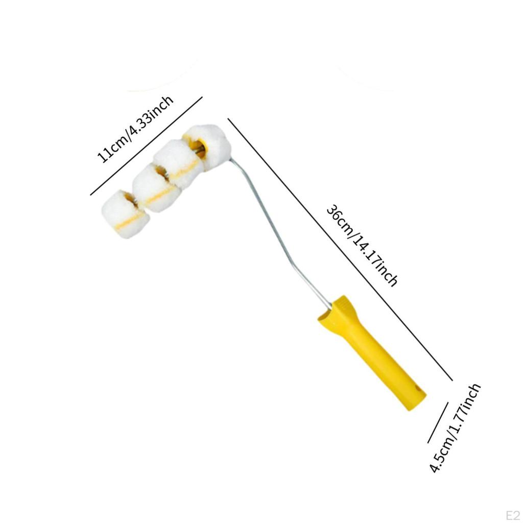 Wałek malarski do szczotki rurowej Powierzchnia zakrzywiona Lekki z ramą Poręcze Kolanko