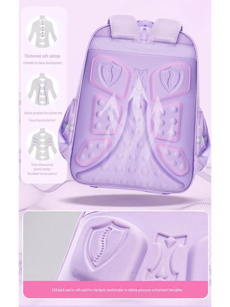 Ultra-Light, Large-Capacity Spine-Protective Schoolbag for Grades 3-6 – Unisex Children's Backpack