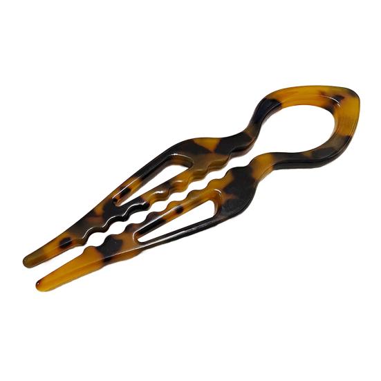 French Hair Pin Women Double-Notch Locking Mechanism Hair Clip Twists Secure Hair Stick Hair Styling Accessory