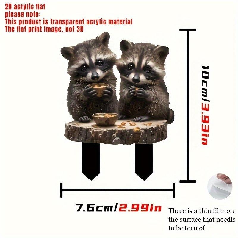 2D Acrylic Garden Pile and Floor Insertion Collection Outdoor Garden Ornament Scene Decoration Props