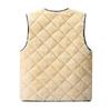 Gilet in Cotone Taglie Forti da Uomo - Corto, Caldo, Foderato in Velluto - Outfit da Papà Senza Maniche Autunno/Inverno