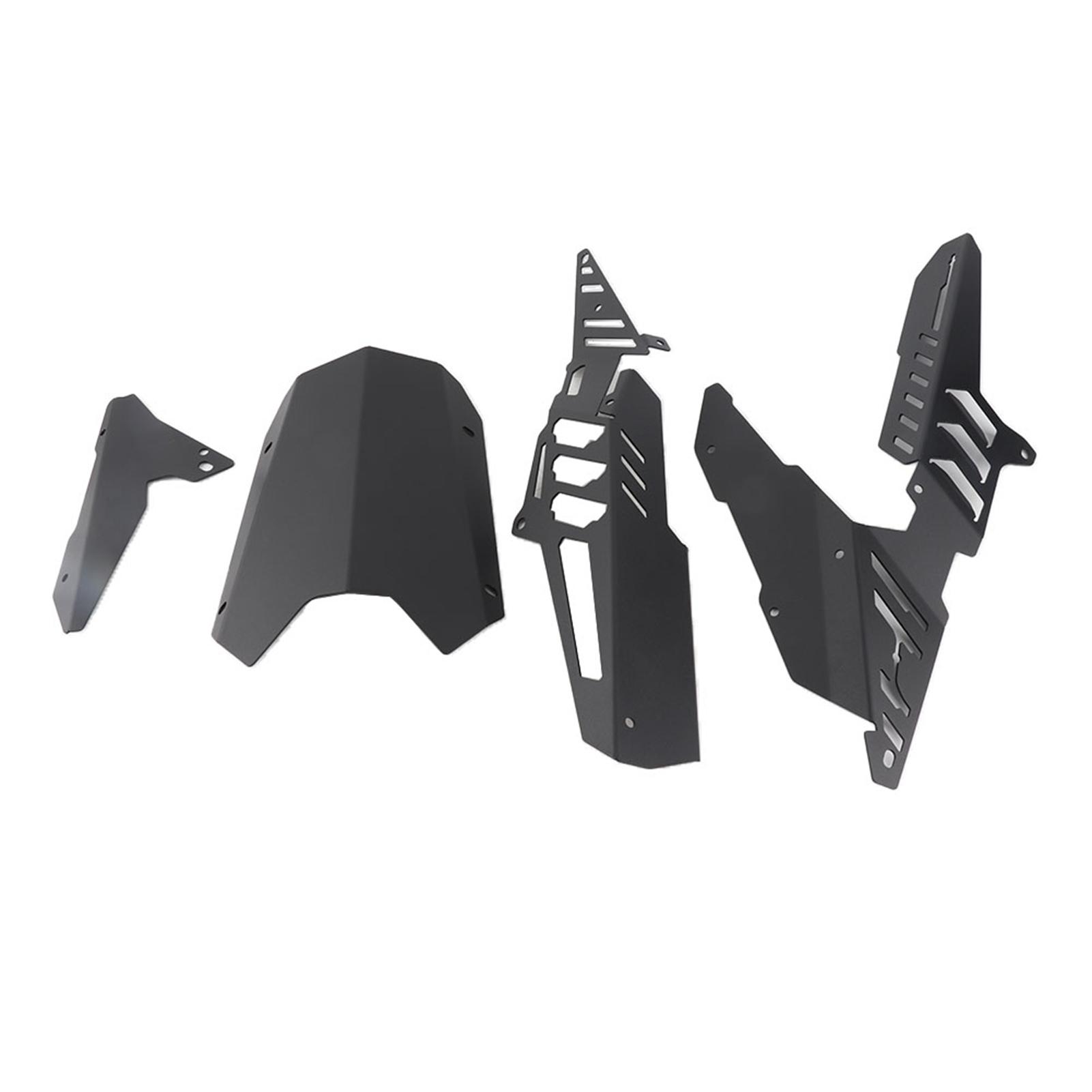

CNC Motorcycle Rear Mudguard & Chain Guard Cover Kit Replacement for YZF R3 R25 13 17 (Black) чёрный