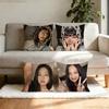 Love and Deep Space Pillow Case Pillow Case Living Room Sofa Cushion Cover Suitable For Home Bedroom Room Decoration