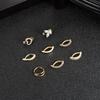 Bobisty 1 Stück Chirurgischer Stahl Bauchnabelpiercing für Damen CZ Herz Schmetterling Einfache Umgekehrte Bauchnabelringe Körperpiercing Schmuck