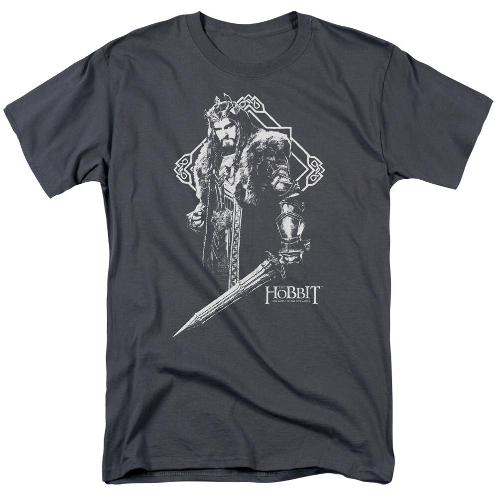 26 The Hobbit King Thorin T Shirt Mens Licensed Fantasy Movie Tee Charcoal Unisex T-Shirt XL