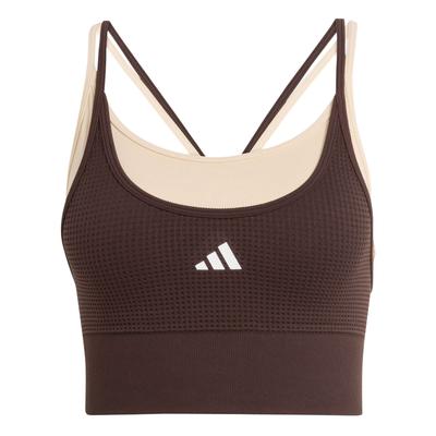 Seamless Medium Support Fake Two-Piece Quick-Dry Knitted Sports Bra Women Underwear KQ5240