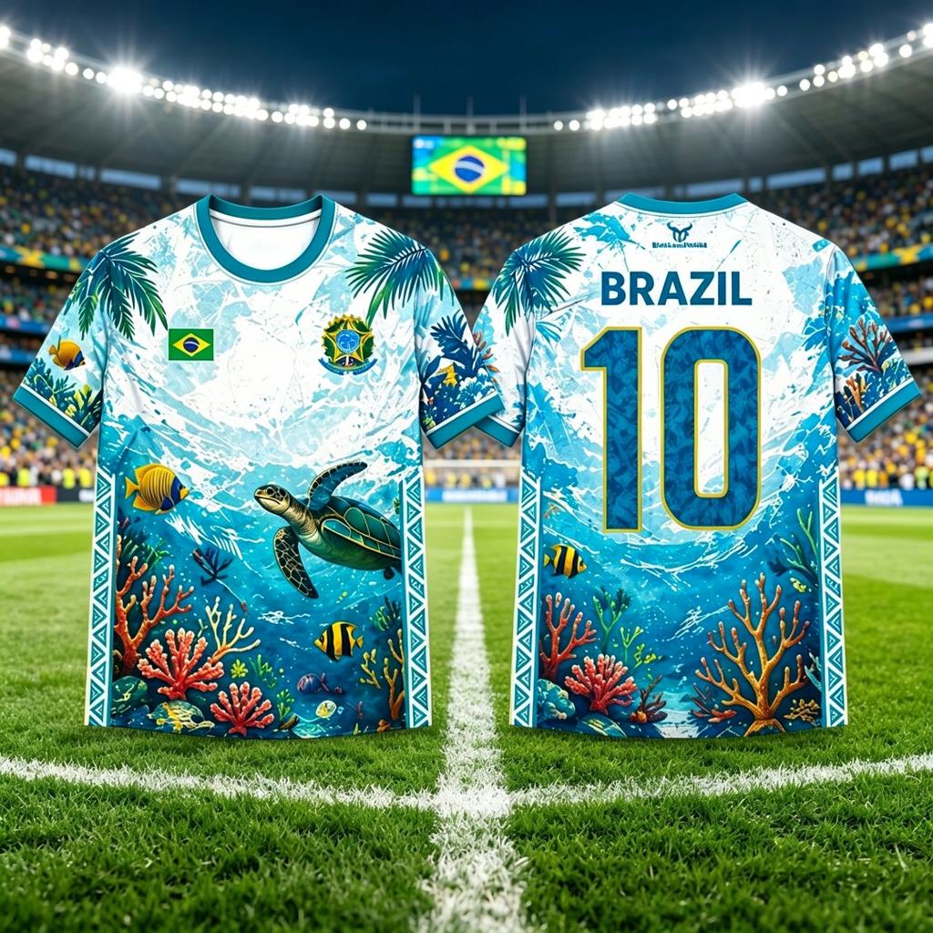 Brazil Shirt Flag Printed Jersey Men Women Jesus Graphic 3D Print Football T-shirt Quick Dry Brazilian Shirt Selection 2026 Top