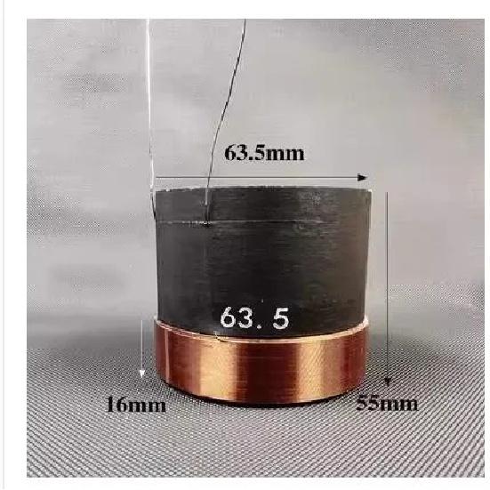 GHXAMP 4-layer 30.5mm 35.5mm 38.5mm 49.5mm 63.5mm 60.5mm Bass Voice Coil White Aluminum Black Aluminum 8ohm 1PC