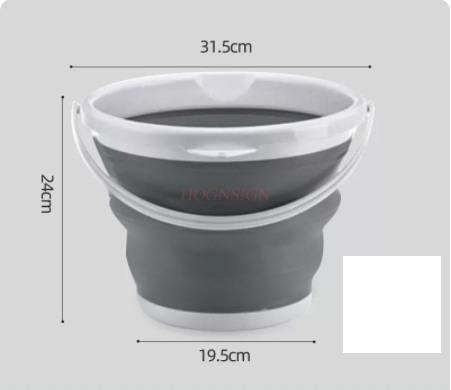 Foldable Bucket Portable Outdoor Travel Household Small Bucket Fishing Bucket Plastic Foot Wash Car Wash