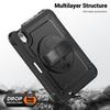 For iPad mini (2024)/(2021) Case Kickstand PC TPE Tablet Cover with Hand Strap