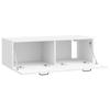 Wall Mounted TV Cabinet High Gloss White 98 X 41 X 30 Cm
