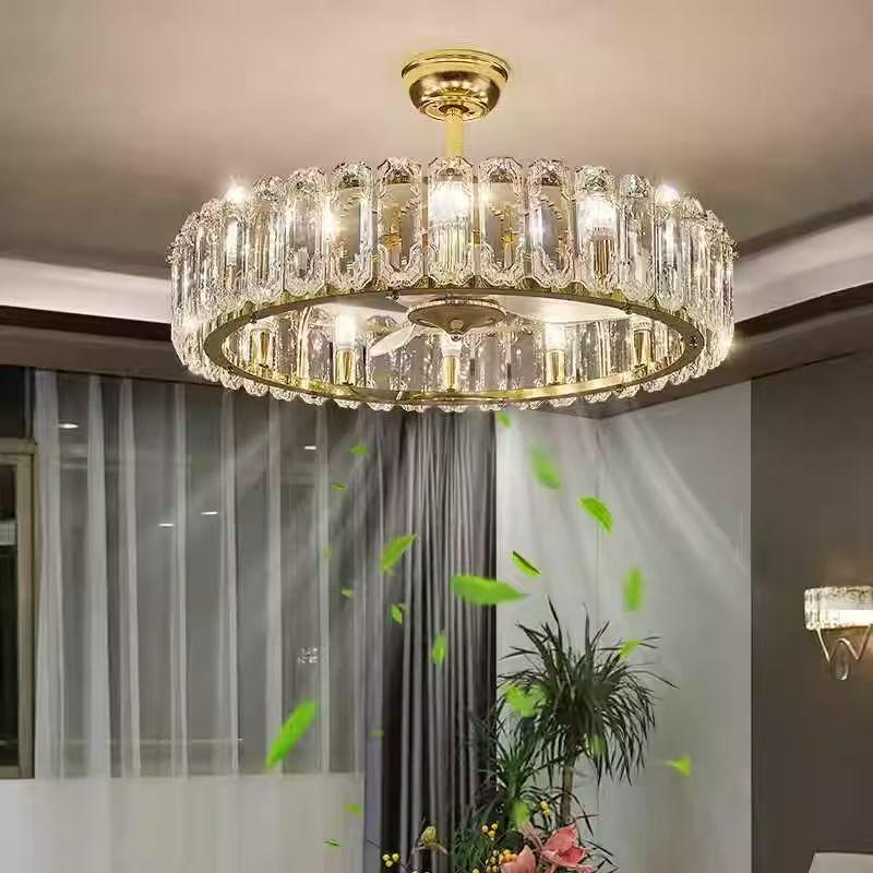 Creative Seashell Living Room Pendant Lamp Personalized Bedroom Chandelier Fan Lamp
