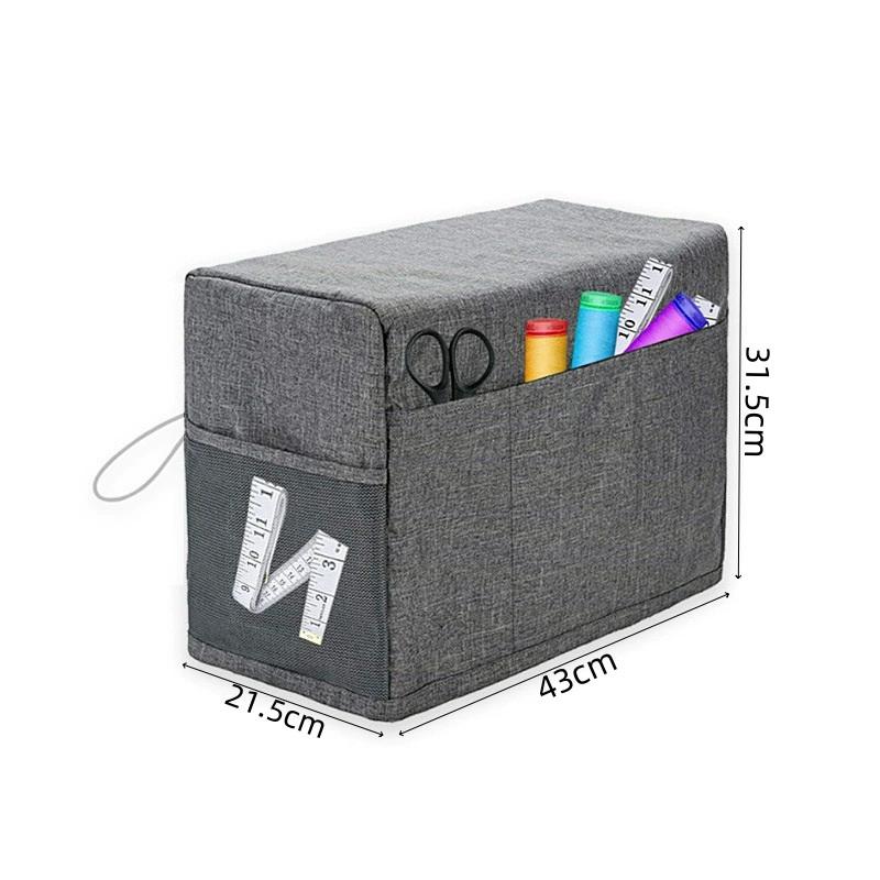 Home Dustproof Dust Cover For Sewing Machine With Pockets/Organizer Sewing Tool Knitting Embroidery Supply Organizer