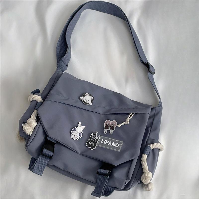 Dámské Nylonové kabelky Taška přes rameno Unisex Velkokapacitní Crossbody Tašky Pro Teenager Messenger Taška Studentské školní tašky