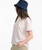Aigle Official Cotton Linen Embroidered Short Sleeve ZTFAU96 Size Small Tone-on-Tone T-Shirt Off-White,