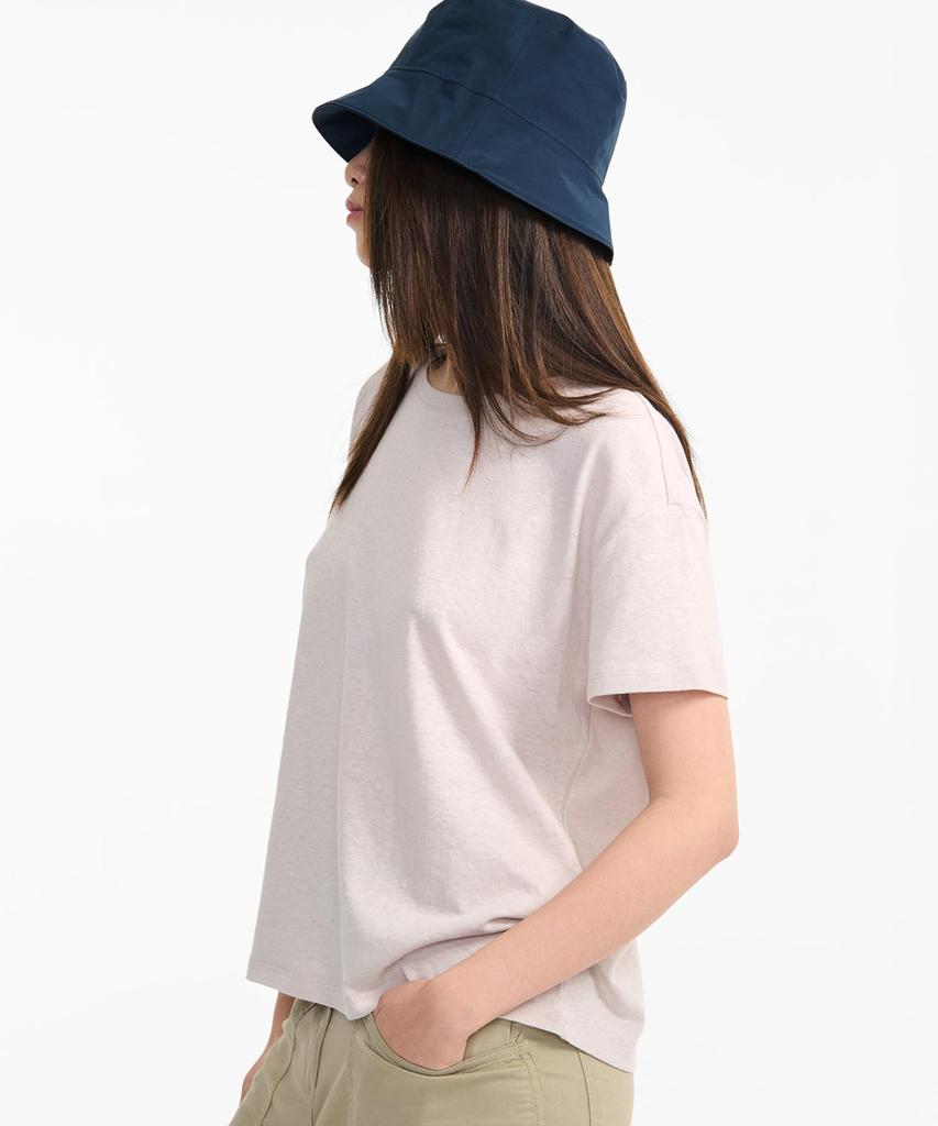 Aigle Official Cotton Linen Embroidered Short Sleeve ZTFAU96 Size Small Tone-on-Tone T-Shirt Off-White,