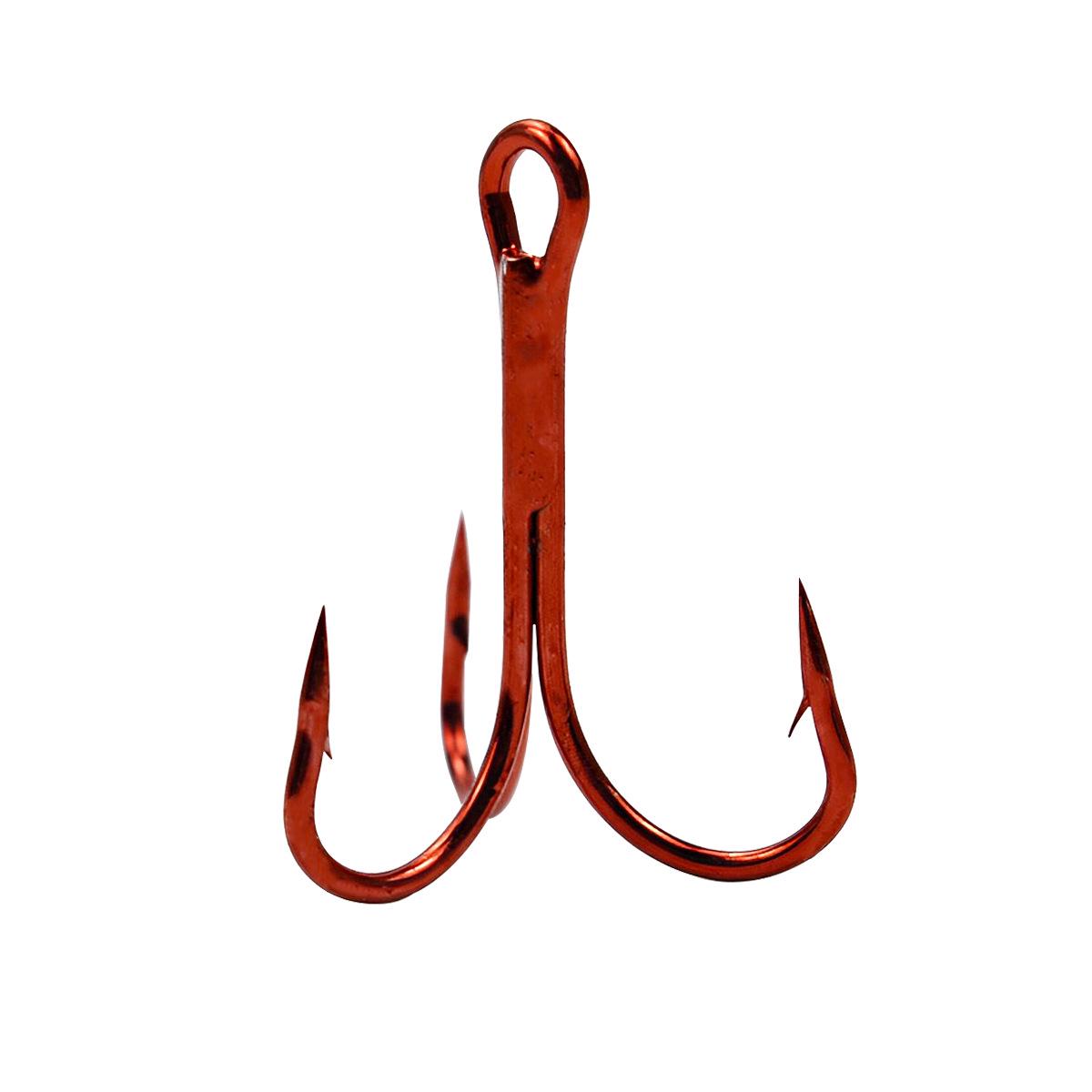 

Тройной рыболовный крючок Hunter из высокоуглеродистой стали для карпа и крючки-бабочки 10# красный