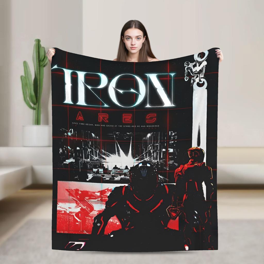 TRON Ares Lightcycle Dillinger Systems Blanket Fleece Printed MCP Movie Multi-function Warm Throw Blankets for Bedspread