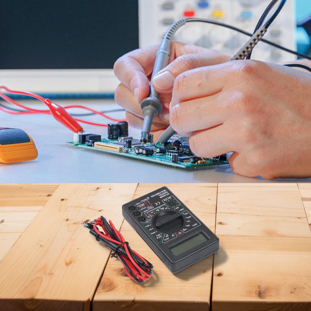 Digital Multimeter Handheld Voltmeter ABS Plastic Housing