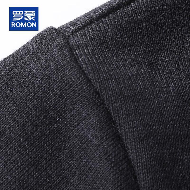 ROMON Men's Cashmere Blend Hooded Cardigan Jacket