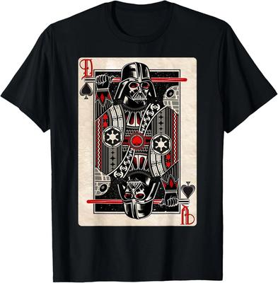 Star Wars Darth Vader Pik-König Spielkarte T-Shirt