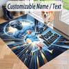 Custom Text Printed Rug Erling Haaland Non Slip Floor Carpet For Home Room Decor