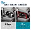 Real Soft Carbon Fiber For Toyota Camry 2018 2019 2020 2021 2022 2023 2024 LHD RHD Car Passenger Instrument AC Outlet Sticker