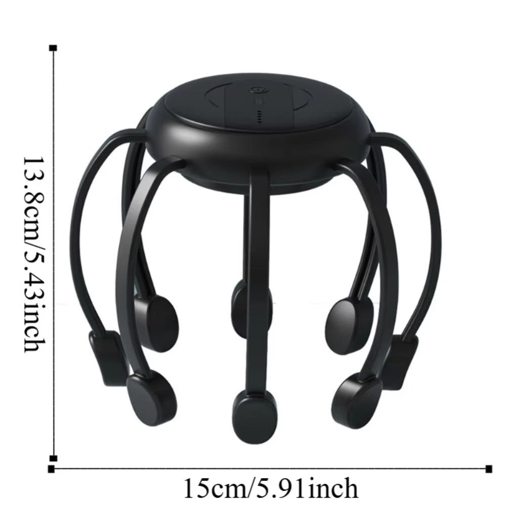 Octopus Claw Eight Claw Massager USB Charging Stress Relief Electric Head Massager Therapeutic Electric Multi-Point Massage