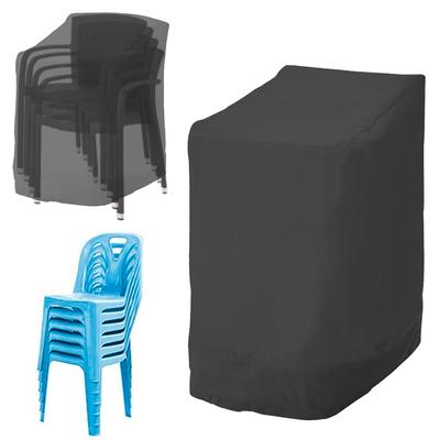 Housse de protection anti-poussière pour chaise empilable Outdoor Jardin Meubles Table Canapé Chaise Housse Imperméable Rangement Protecteur Patio Haute Qualité