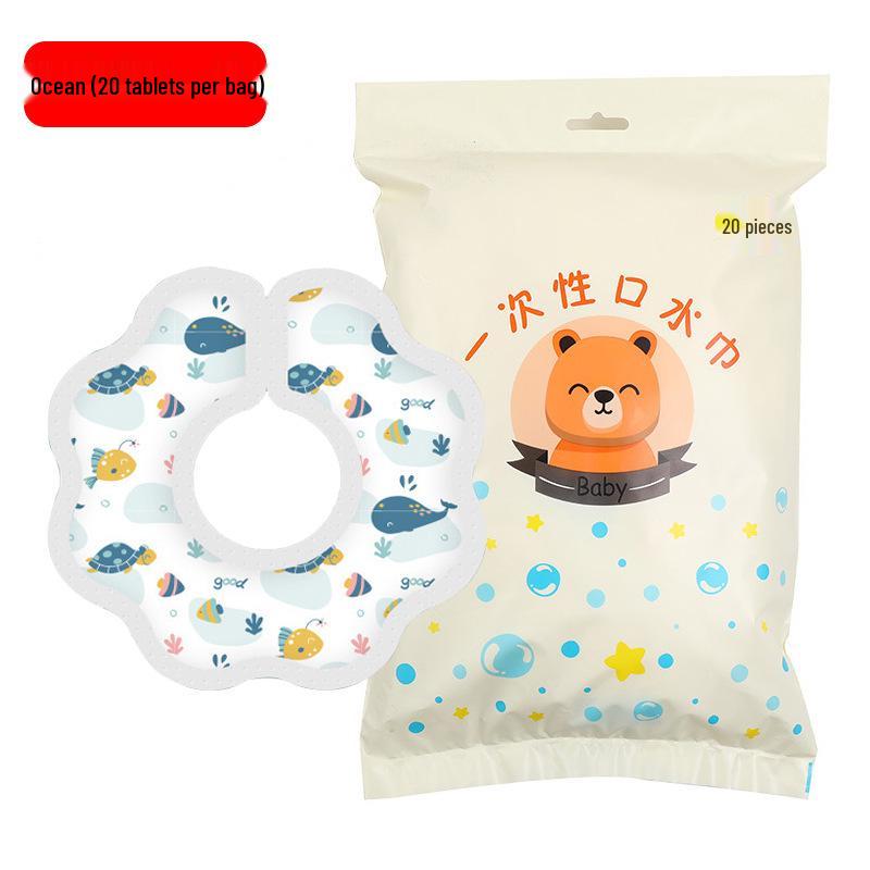 Waterproof Disposable Bibs for Babies and Toddlers - Wash-Free Feeding Bibs
