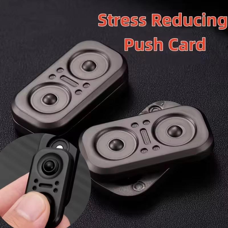 Pcs 1 Edc Owl Magnetic Metal Fidget Slider Push Spinner Antistress Hand Toy For Adult Stress Easing Gift For Kids Adults Children's Birthday Gift
