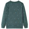 Dark Green Blend Sweatshirt for Children 92/104/116/128/140