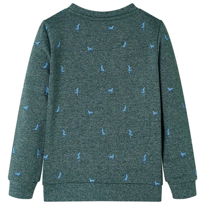 Sweatshirt pour enfants vert foncé mélange 92/104/116/128/140