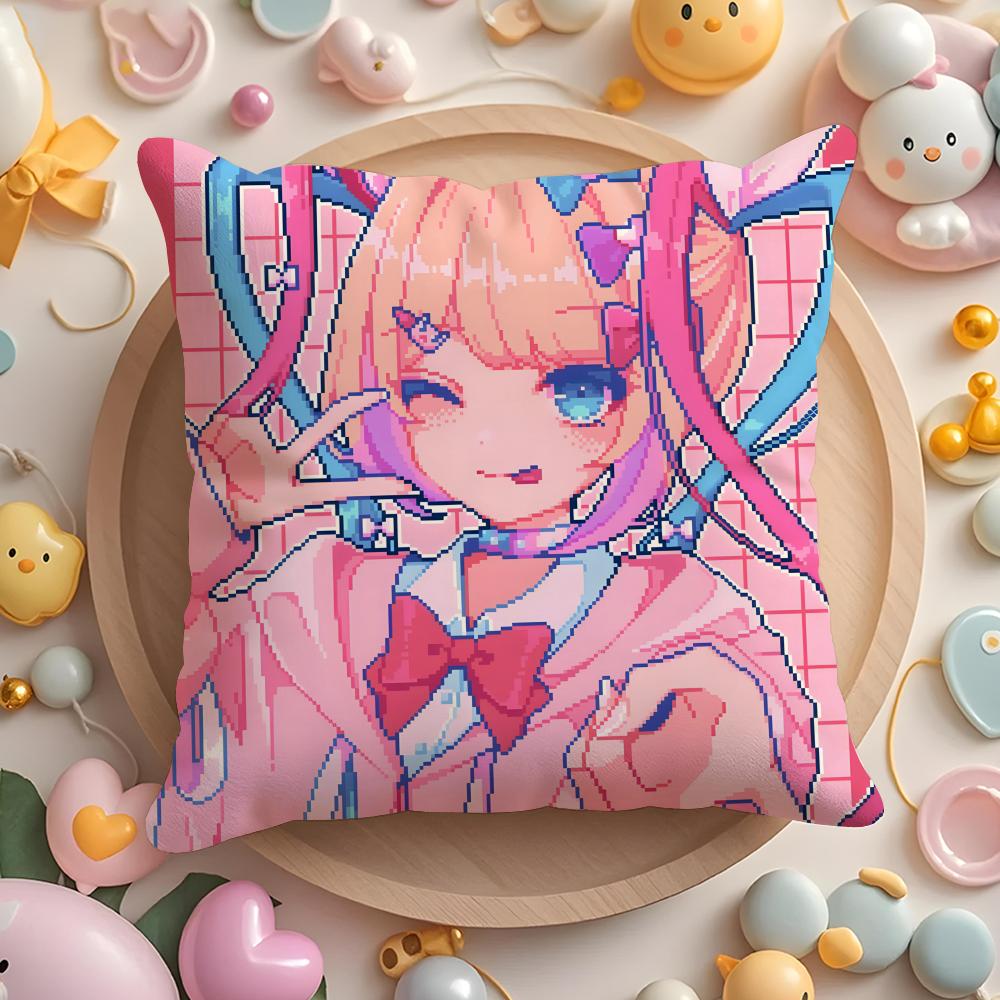 Cute NEEDY GIRL OVERDOSE Cushion Cover Home & Car Multi-Scene Pillow Cover - Reversible, Soft & Durable for Daily Use