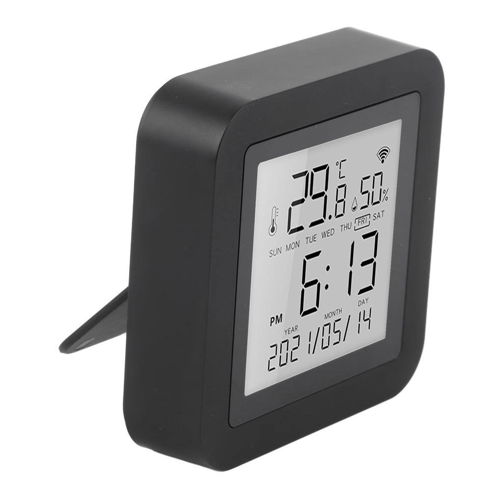 Monitor de umiditate și temperatură Wifi portabil, suport pentru termometru higrometru TUYA pentru sufragerie