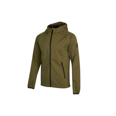 Giacca con Cappuccio Foderata in Pile per Sport all'Aria Aperta con Logo Uomo Capispalla Oliva H13801