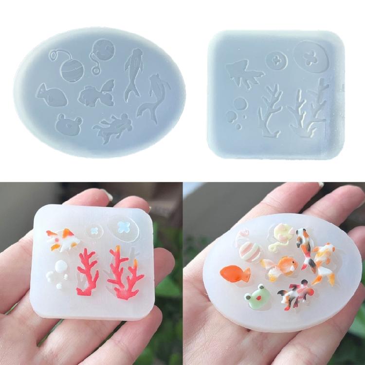 DIY Silicone Mold for Crafts DIY Fish/Coral Epoxy Mould Jewelry Making Supplies