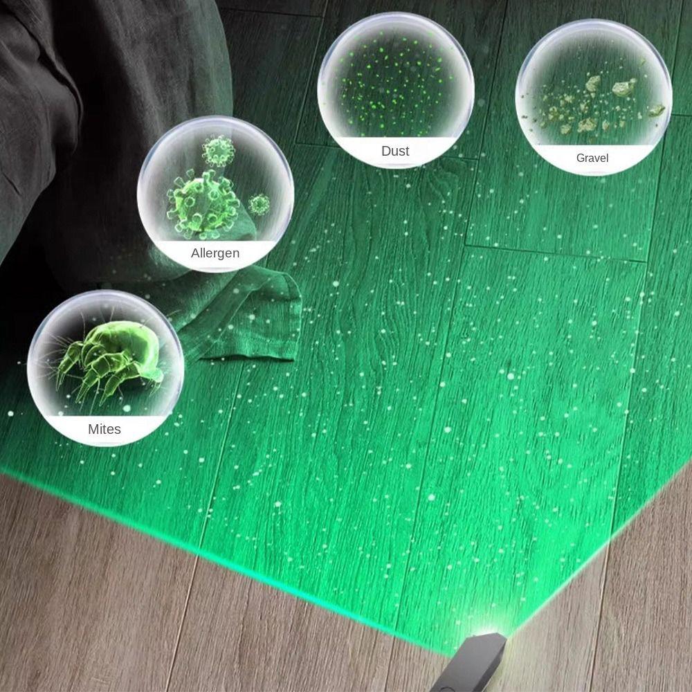 Reveal Microscopic Dust Vacuum Cleaner Green Light Clean Up Hidden Dust LED Laser Lamp
