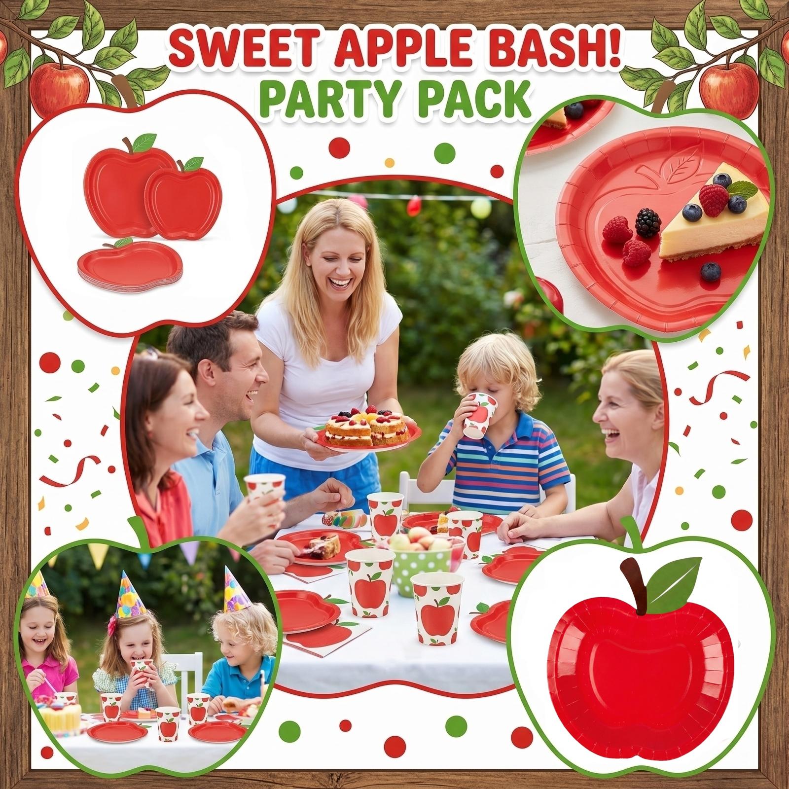 

Disposable 7 Inch Apple Shaped Paper Plates Party Tableware Set Eco Friendly Biodegradable Paper Plates for Events Gatherings and Celebrations One Size красный